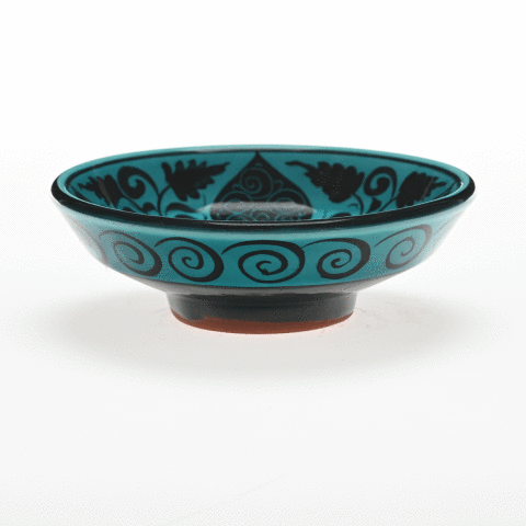 Selçuklu Stilize Bitki Motifli Kase (16cm)