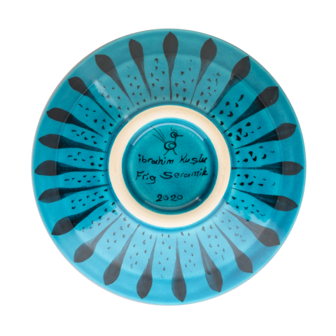 Selçuklu Radyal ve Çiçek Desenli Kase (16cm)