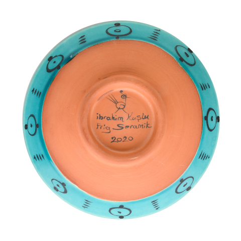 Selçuklu Stilize Bitki Motifli Kase (16cm)