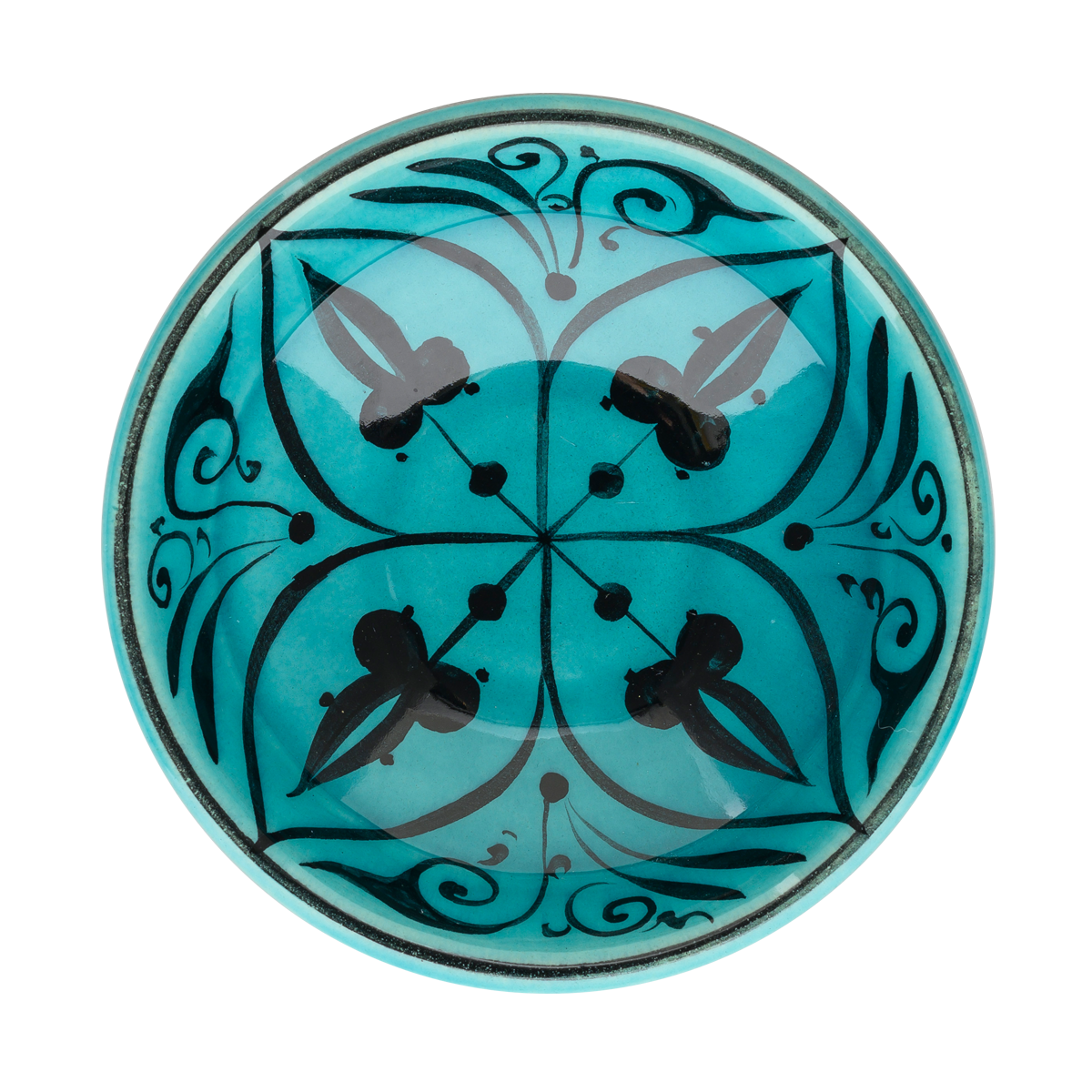 Selçuklu Stilize Bitki Motifli Kase (16cm)