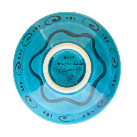 Selçuklu Radyal ve Çiçek Desenli Kase (16cm)