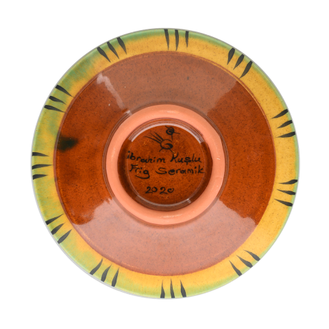 Selçuklu Stilize Bitkisel Motifli Kase (16cm)