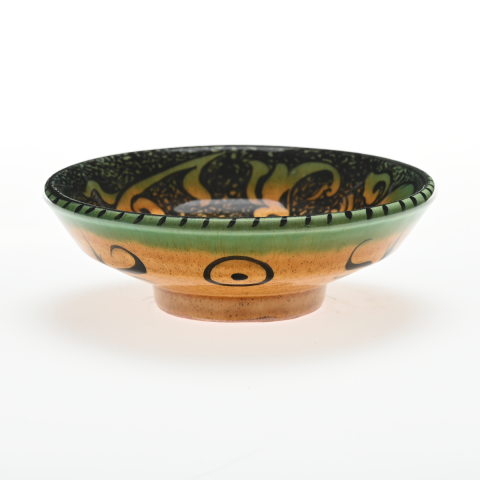 Selçuklu Stilize Yaprak ve Tavşan Motifli Kase (16cm)