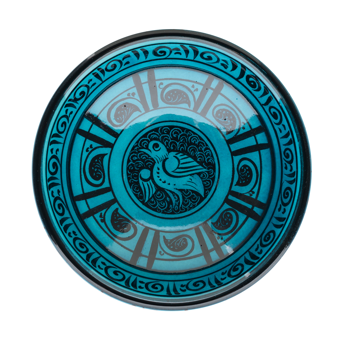 Selçuklu Stilize Yaprak ve Kuş Desenli Kase (16cm)