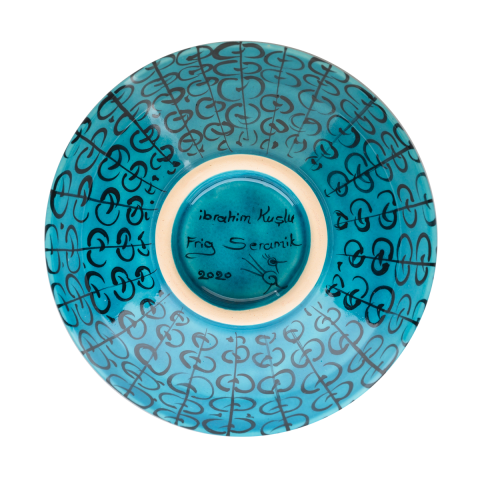 Selçuklu Stilize Yaprak ve Kuş Desenli Kase (16cm)