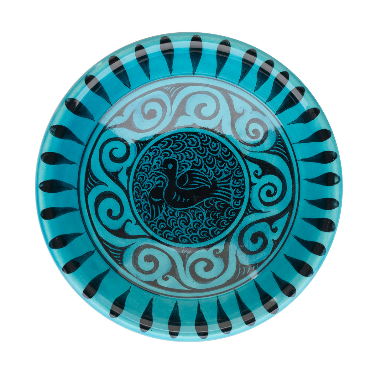 Selçuklu Kuş ve Geometrik Desenli Kase (16cm)