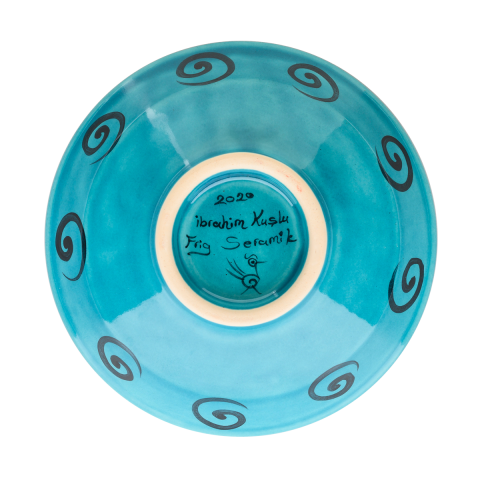 Selçuklu Kuş ve Geometrik Desenli Kase (16cm)