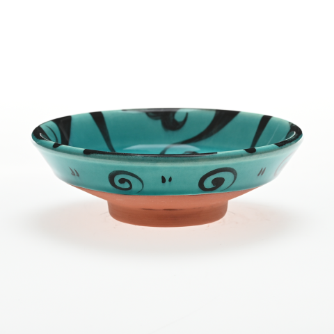 Selçuklu Figüratif Turkuaz Kase (16cm)