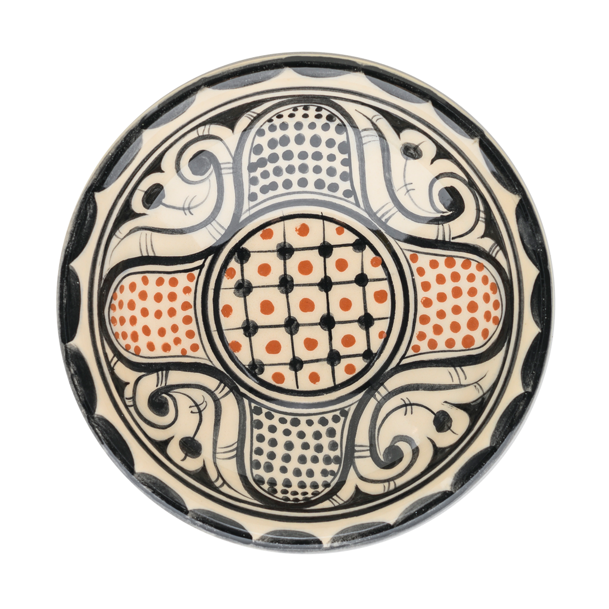 Selçuklu Stilize Figüratif Çukur Kase (16cm)