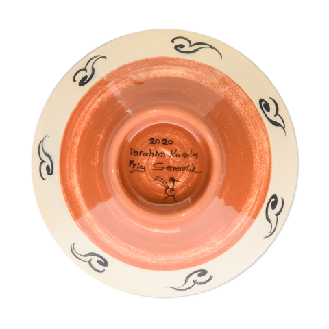 Selçuklu Stilize Figüratif Çukur Kase (16cm)