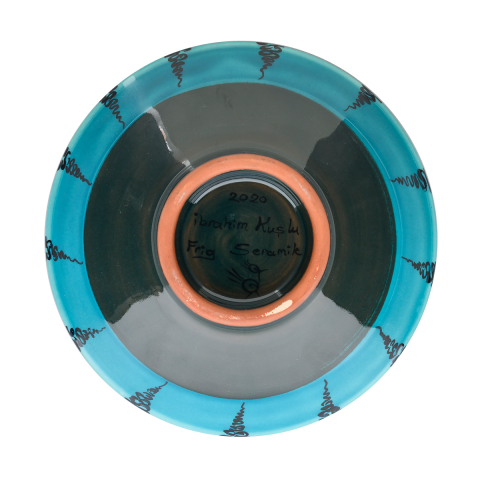 Selçuklu Bitkisel Motifli Kuşlu Kase (16cm)