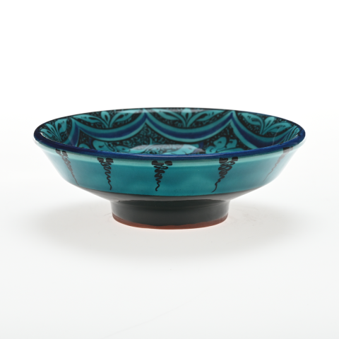 Selçuklu Bitkisel Motifli Kuşlu Kase (16cm)