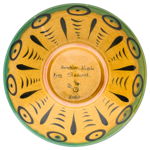 Selçuklu Stilize Geyik Motifli Kase (22cm)