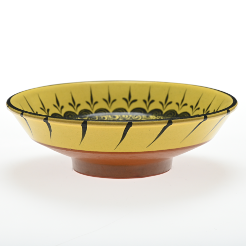 Beylikler Dönemi Helezon Motifli Çift Kuşlu Kase 22cm