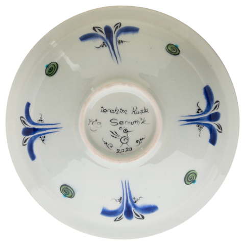 Beylikler Dönemi Kuş Motifli Radyal Tabak 23cm