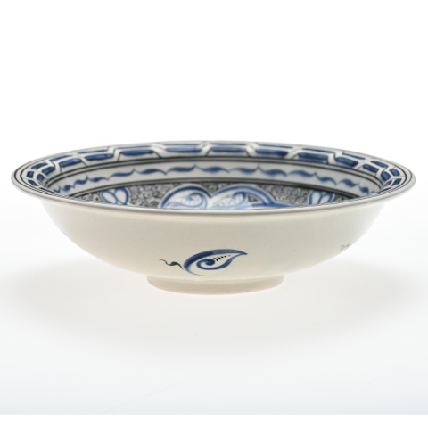 Beylikler Dönemi Stilize Bitkisel Motifli Tabak 23cm