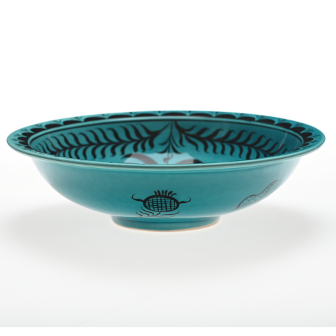 Selçuklu Hayat Ağaçlı Çift Kartal Desenli Tabak 23cm