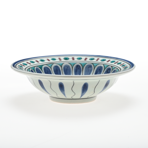 Beylikler Dönemi Lotus Çiçekli Radyal Desenli Tabak (19cm)