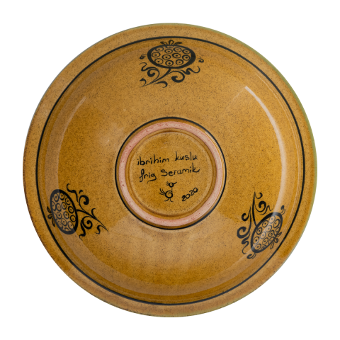 Selçuklu Uyarlaması Nar Desenli Tabak (23cm)