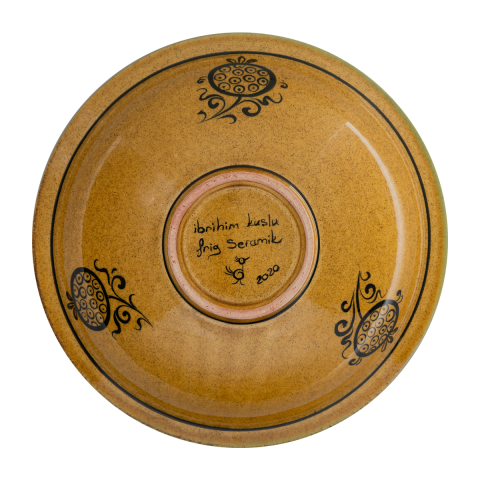 Selçuklu Uyarlaması Nar Desenli Tabak (23cm)