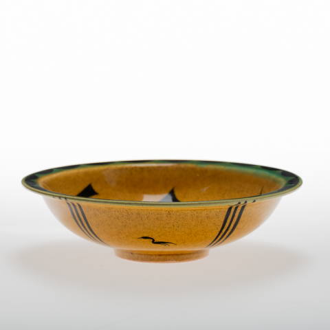 Selçuklu Tepeli Kuş Desenli Tabak (23cm)