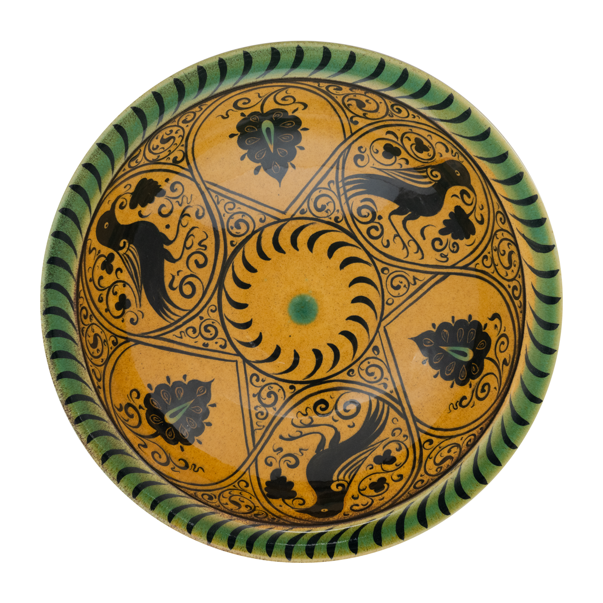 Selçuklu Stilize Kartal Motifli Tabak (23cm)