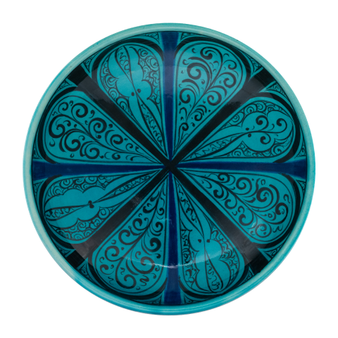 Selçuklu Stilize Doğa Motifli Tabak (19cm)