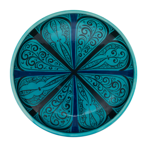 Selçuklu Stilize Doğa Motifli Tabak (19cm)