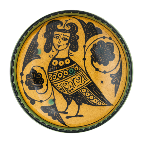 Selçuklu Sren Motifli Tabak (19cm)