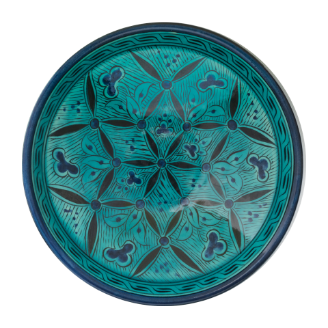 Selçuklu Stilize Geometrik Desenli Kase (26cm)