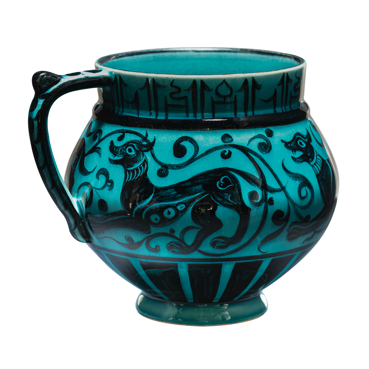 Selçuklu Stilize Hayvan Figürlü Maşrapa