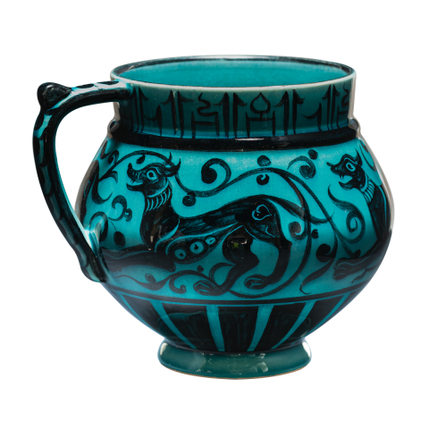 Selçuklu Stilize Hayvan Figürlü Maşrapa