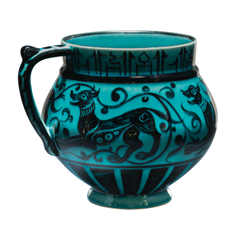 Selçuklu Stilize Hayvan Figürlü Maşrapa