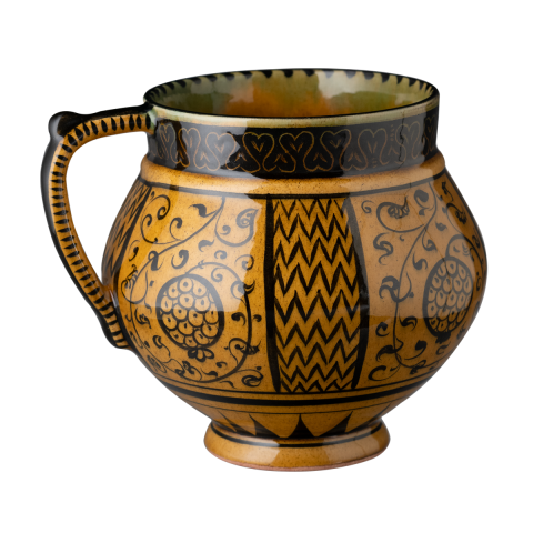 Selçuklu Nar Motifli Sarı Maşrapa