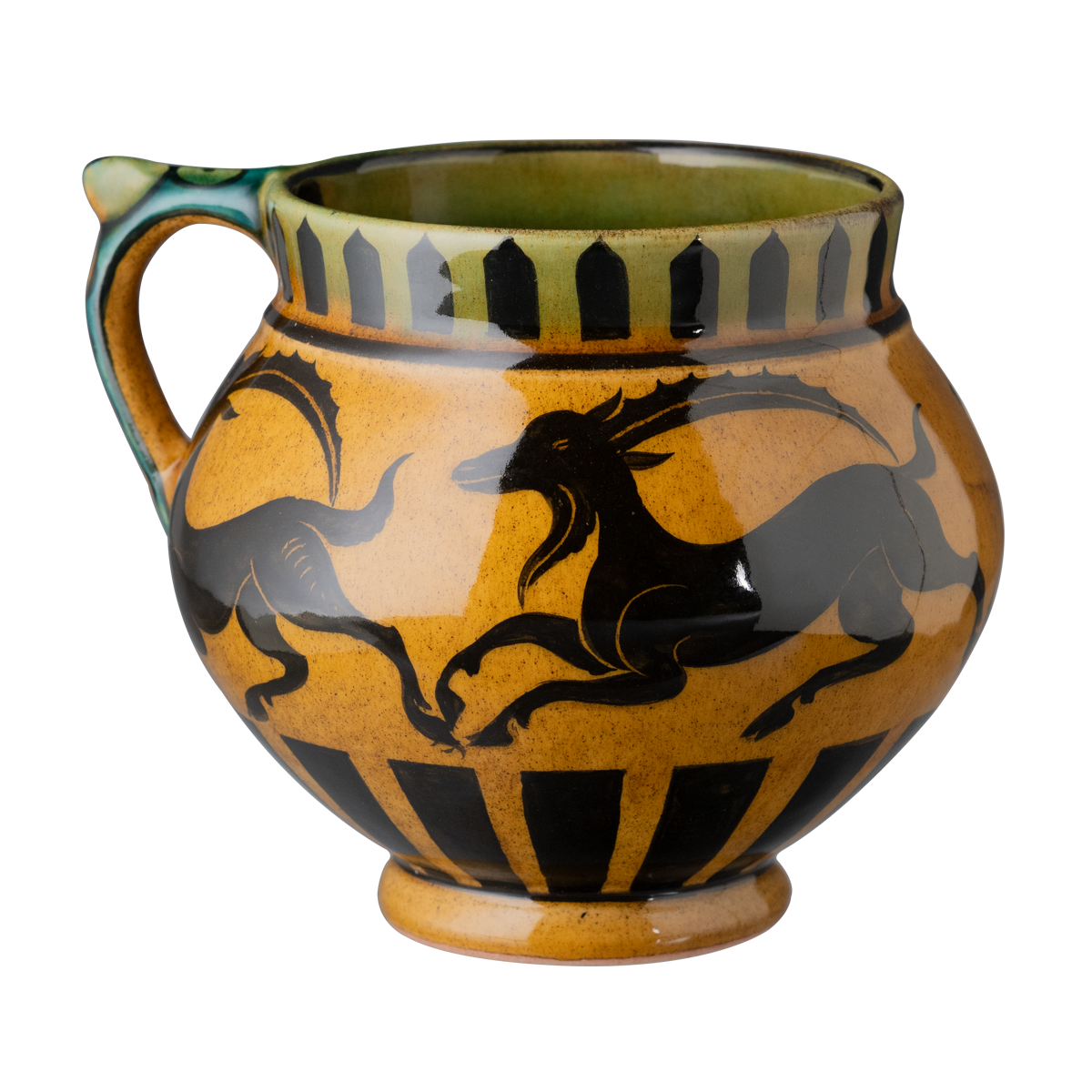 Selçuklu Keçi Figürlü Sarı Maşrapa