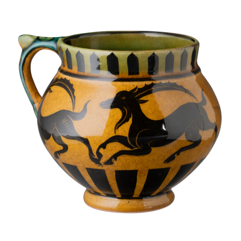 Selçuklu Keçi Figürlü Sarı Maşrapa