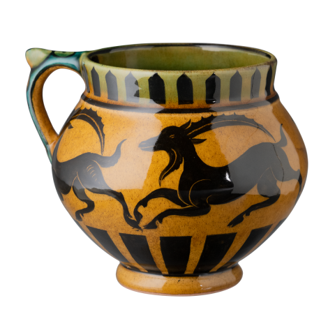 Selçuklu Keçi Figürlü Sarı Maşrapa