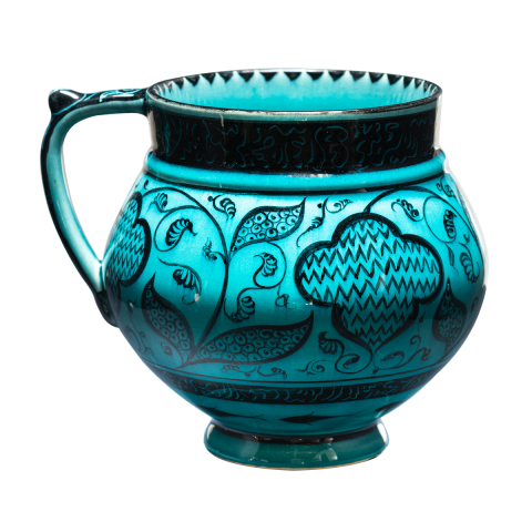 Selçuklu Stilize Çiçek Motifli Maşrapa