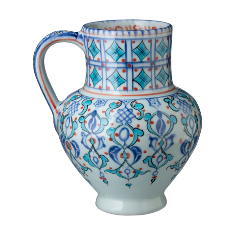 Selçuklu Geometrik ve Doğa Motifli Maşrapa