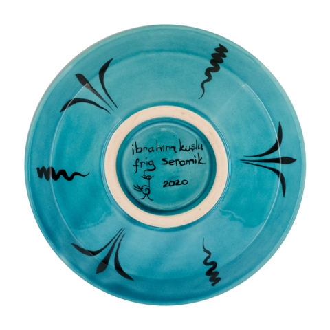 Selçuklu Stilize Balık Desenli Kase (16cm)