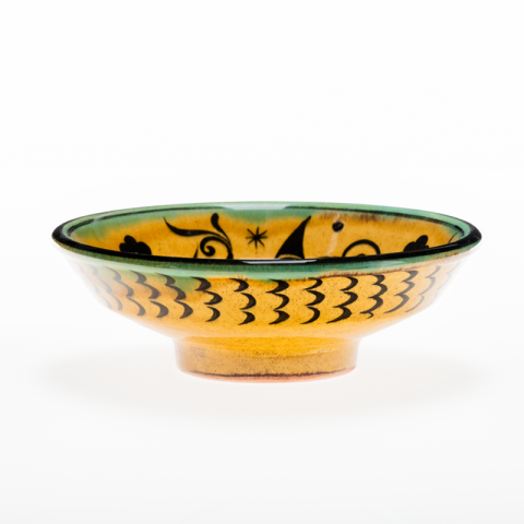 Selçuklu Stilize Kuş Desenli Kase (16cm)