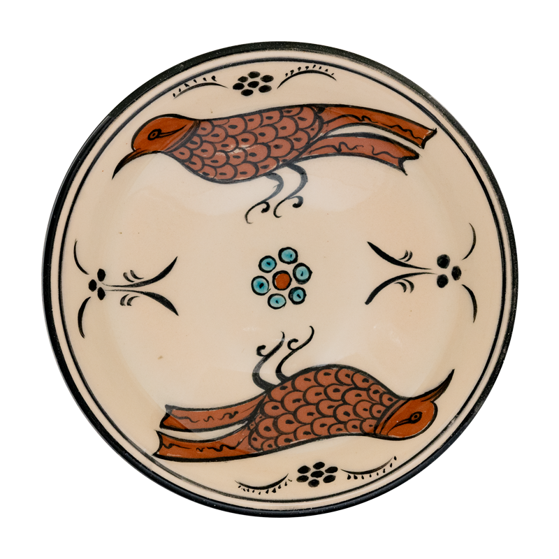 Selçuklu Stilize Kuş Desenli Kase (16cm)