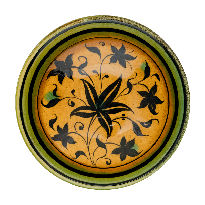 Selçuklu Stilize Çiçek Desenli Kase (16cm)