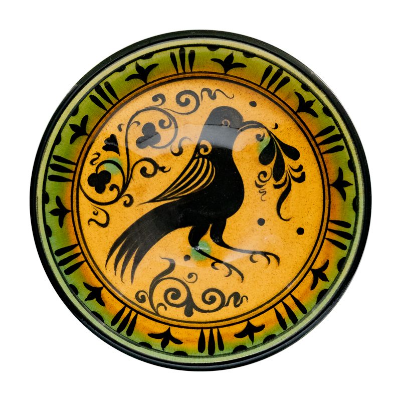 Selçuklu Stilize Kuş Desenli Kase (16cm)