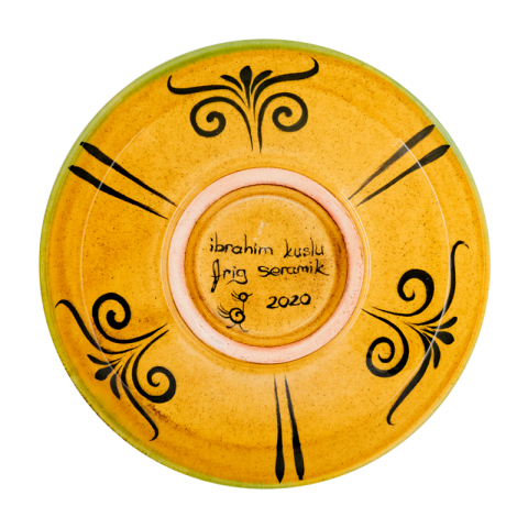 Selçuklu Stilize Kuş Desenli Kase (16cm)