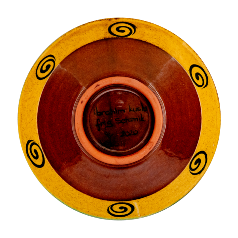 Selçuklu Stilize Tavşan Desenli Kase (16cm)