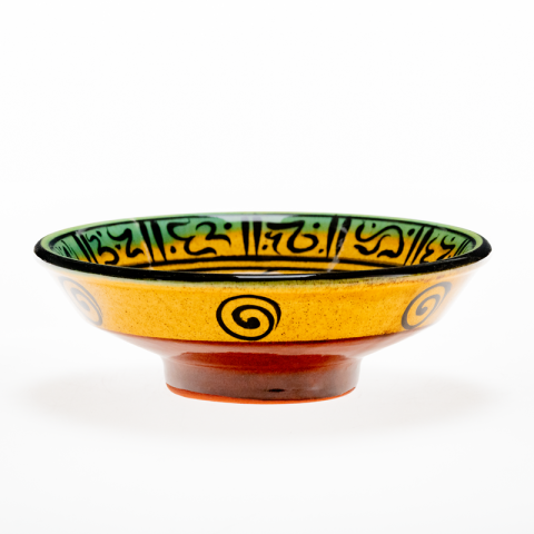 Selçuklu Stilize Tavşan Desenli Kase (16cm)