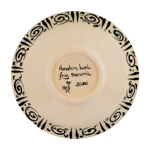 Selçuklu Stilize Kuş Desenli Kase (16cm)