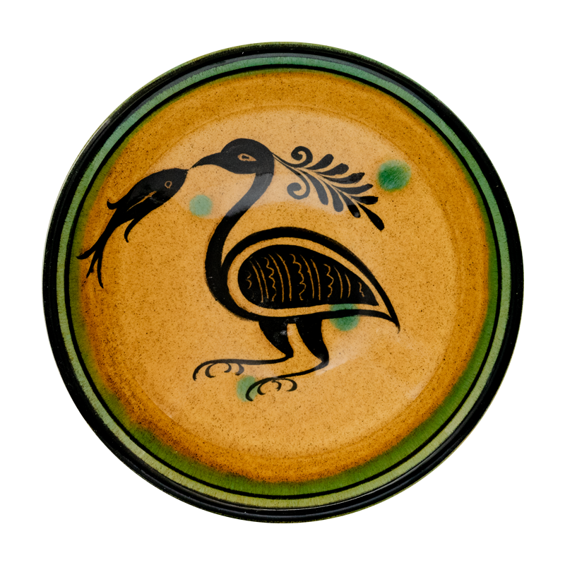 Selçuklu Stilize Kuş Desenli Kase (16cm)