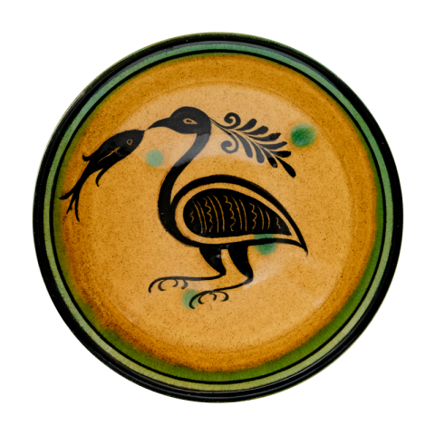 Selçuklu Stilize Kuş Desenli Kase (16cm)